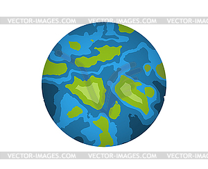 Global Earth icon . Map, Isla - vector image