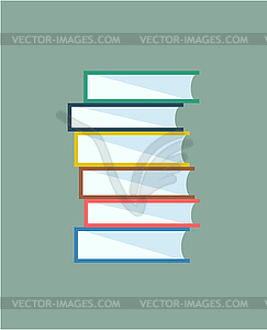 Книги стека. , Школьные предметы, или университет и - изображение векторного клипарта