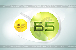 Banner infographic template. Processes - vector image