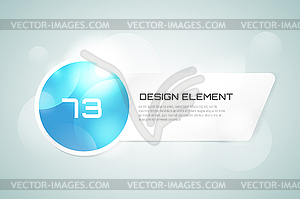 Banner infographic template. Processes - vector clipart