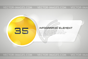 Banner infographic template. Processes - vector clipart