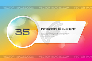 Banner infographic template. Processes - vector image