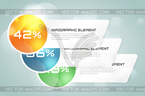 Веб-баннер шаблон инфографики. Бизнес - векторная иллюстрация