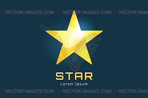 Star logo icon template. Star logo, star icon, - vector image