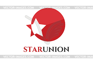 Star logo icon template. Leader, boss, winner, - vector clip art