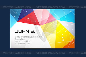 Business card template. Globe and ring logo icons - vector image