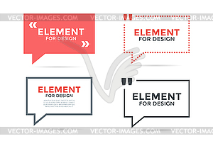 Цитировать пустой набор шаблонов пузырь - изображение в векторном виде