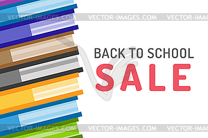Books logo icons set. Sale background - vector image