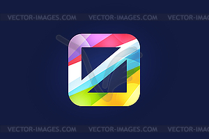 Zero letter logo icon symbol - vector clip art