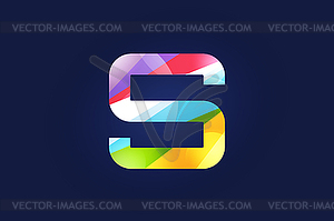 S letter logo icon symbol - vector clipart