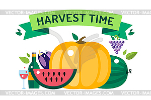 Harvest time - vector clipart