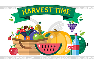 Harvest time - vector image