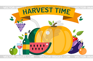 Harvest time - vector image