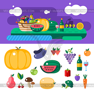 Harvest time - vector clip art