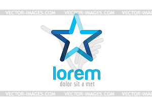 Star logo icon leader boss - vector clipart