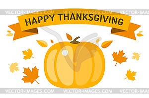 Thanksgiving day card - vector clipart