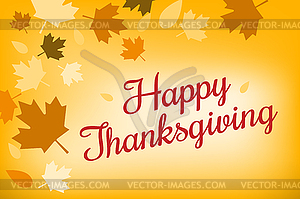 Thanksgiving day card - vector EPS clipart