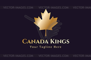 Канада Лист Логотип шаблон - изображение в векторе