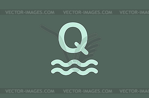 Q letter logo icon templated - vector clipart