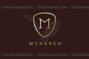 Royal logo template hotel - vector image