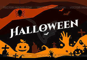 Halloween background - vector image