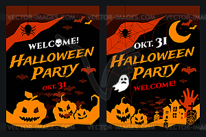 Halloween background - vector clip art