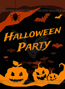 Halloween background - royalty-free vector clipart