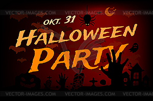 Halloween background - vector image