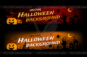 Halloween background - vector image