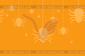 Halloween background seamless pattern - vector clip art