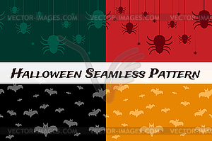 Halloween background seamless pattern - vector clipart