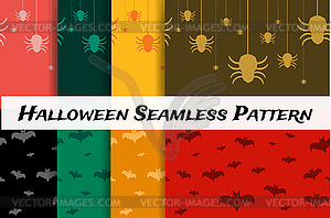 Halloween background seamless pattern - vector image