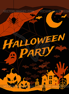 Halloween background - vector clip art