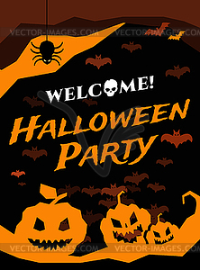 Halloween background - vector clip art