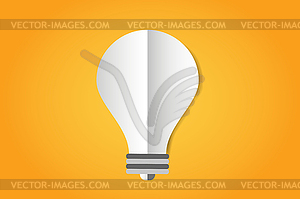 Bulb lamp light idea background - vector clip art