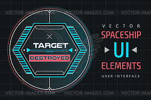 UI infographic interface web elements - vector clipart