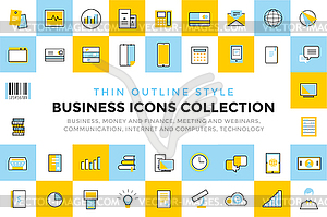 Communication icons set - vector image