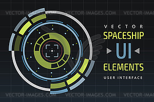 UI hud infographic interface web elements - vector image