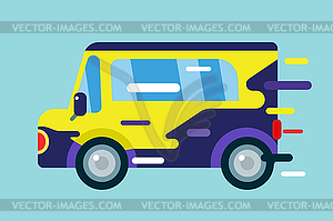 Cartoon car icon - vector EPS clipart