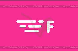 Fast line letter logo monogram - vector image