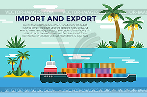 Transportation concept global - vector clip art