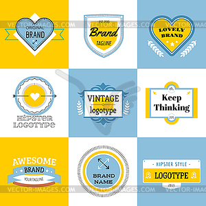 Massive logo set bundle - vector image