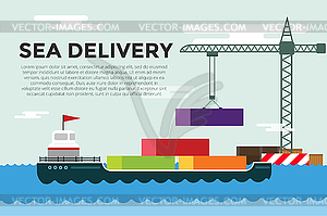 Transportation concept global - vector image