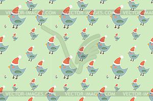 Christmas seamless pattern background - vector image