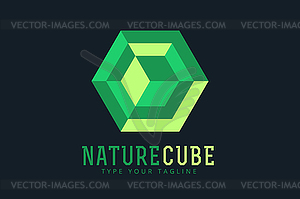 Diamond technology icon monogram set - vector clip art