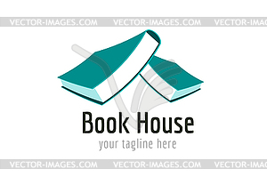 Books logo icon - vector image