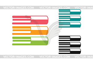 Books logo icon - vector image