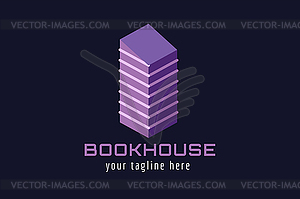 Books logo icon - vector image