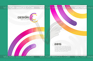 Abstract brochure or flyer design template - royalty-free vector image