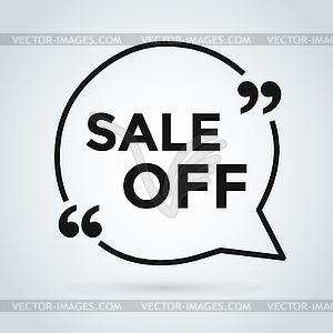 Sale Off tags label banner icons - vector clip art